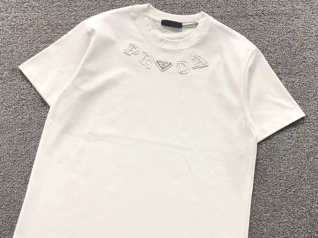 Prada 125 P⭐A⭐A T-SHIRT 2208021715 (Im 170Cm 60Kg I Wear Size S In The Phot) - Image 9