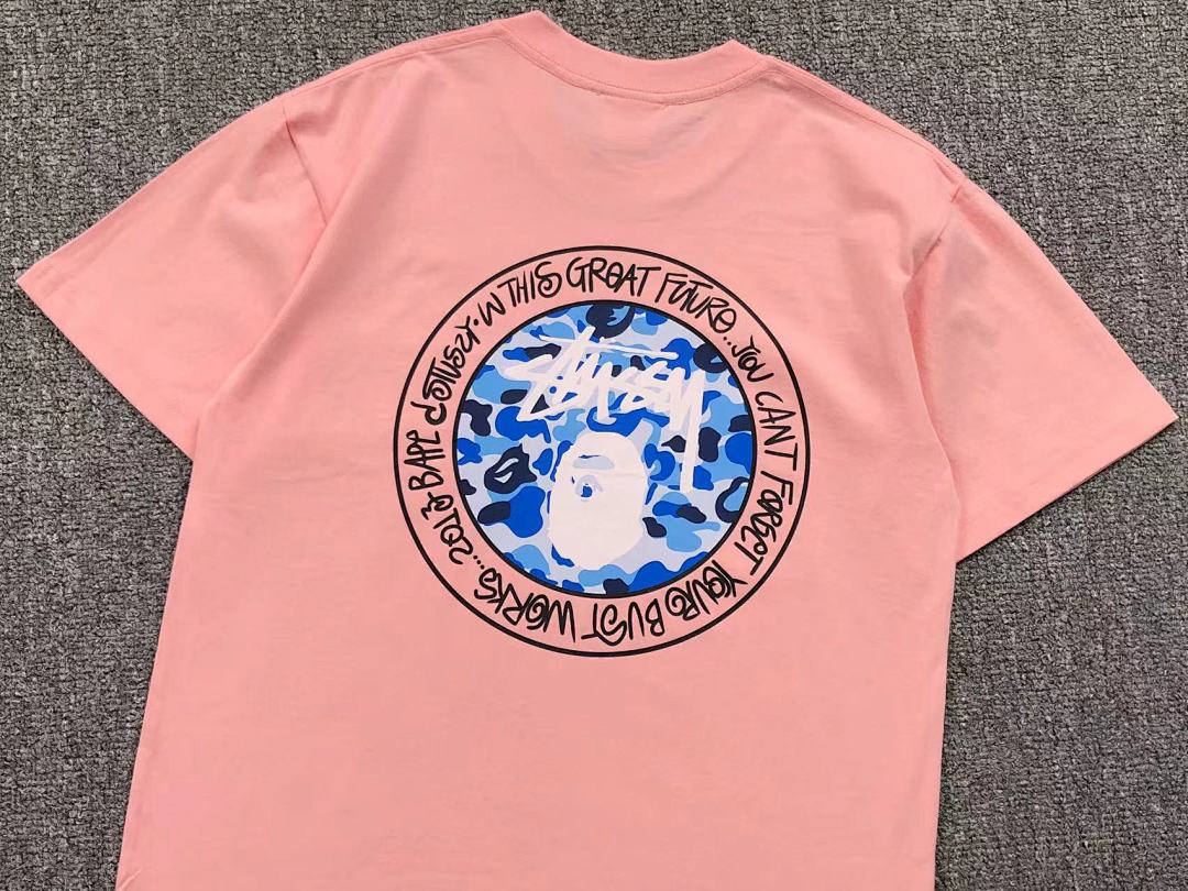 Bape 78 BAPE STUSSY T-SHIRT 411181642 (Im 170Cm 57Kg I Wear Size S In The Phot) - Image 17