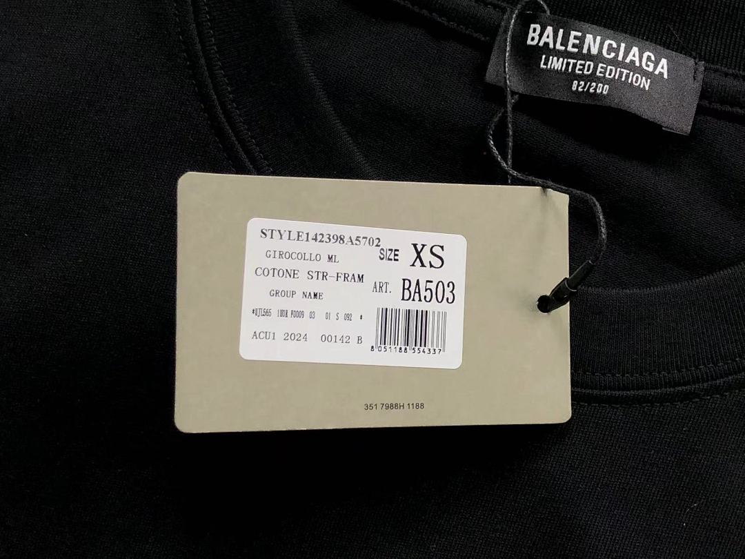 Balenciaga 108 B⭐L⭐⭐⭐IA⭐A T-SHIRT 213030721 (Im 170Cm 55Kg I Wear Size XS In The Phot) - Image 21