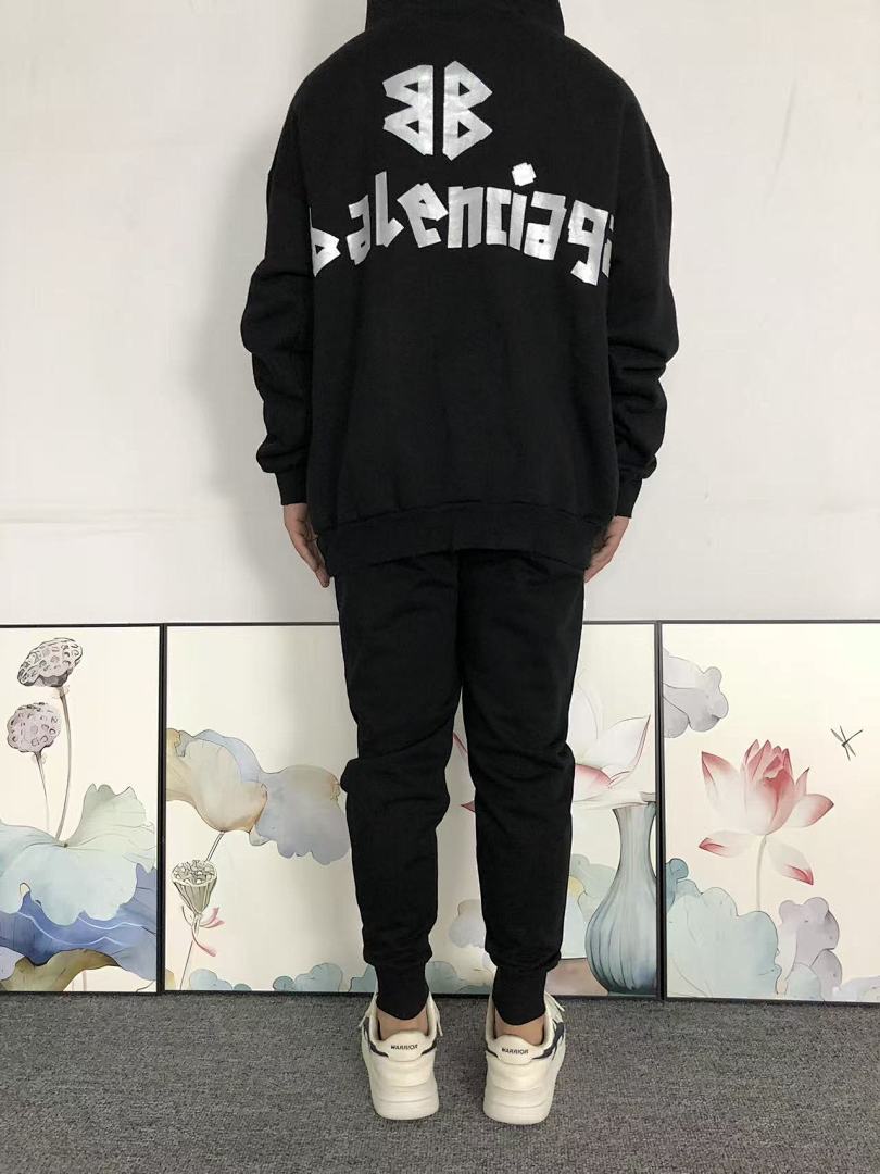 Balenciaga 225 B⭐L⭐⭐⭐IA⭐A HOODIE 5101185136 (Im 170Cm 60Kg I Wear Size S In The Phot) - Image 4