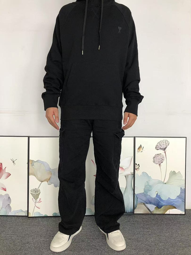 AMI 118 AMI HOODIE 57280788 (Im 170Cm 60Kg I Wear Size S In The Phot) - Image 3