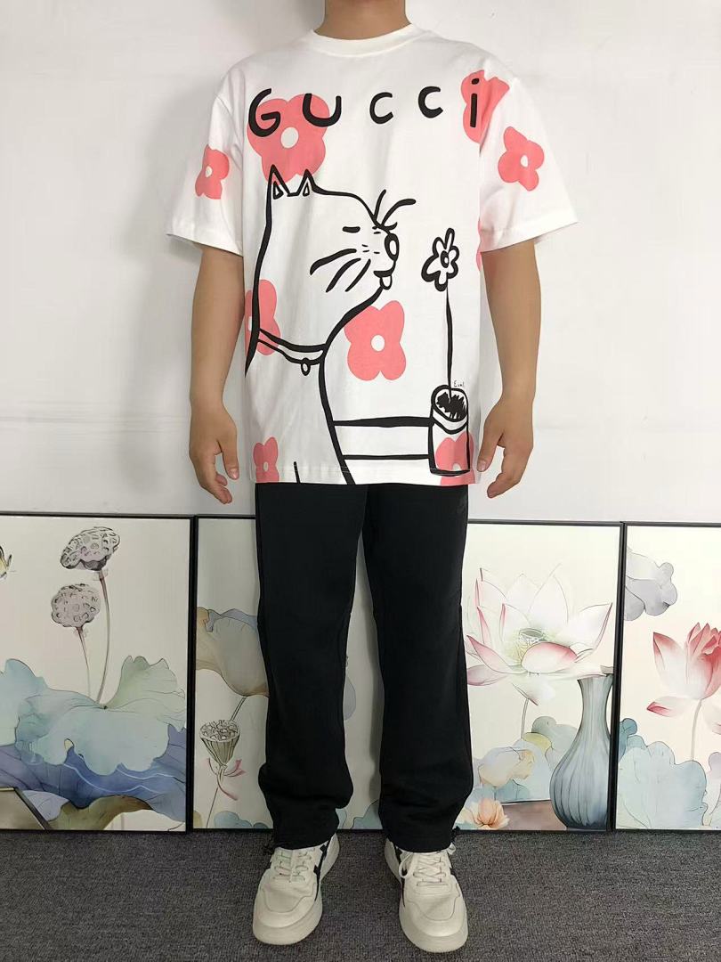 Gucci 85 G⭐C⭐I T-SHIRT 5231967101 (Im 170Cm 60Kg I Wear Size S In The Phot) - Image 3