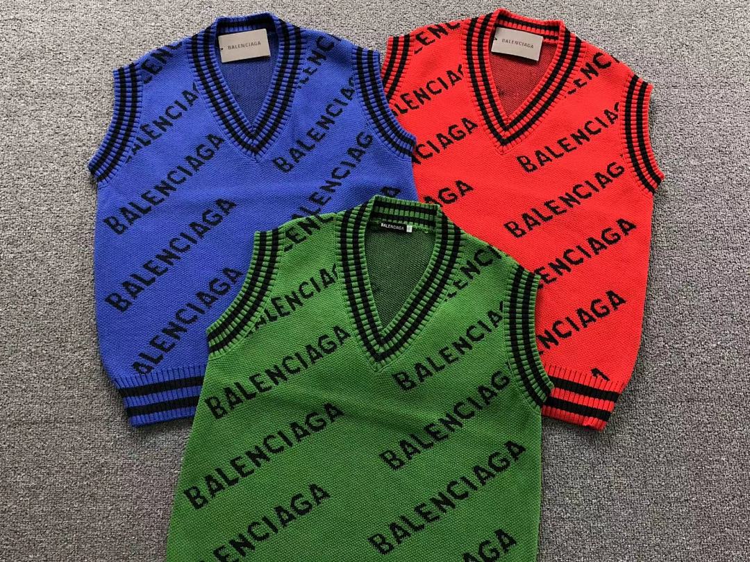 Balenciaga 128 B⭐L⭐⭐⭐IA⭐A VEST SWEATER 41101317146 (Im 170Cm 60Kg I Wear Size XL In The Phot) - Image 6