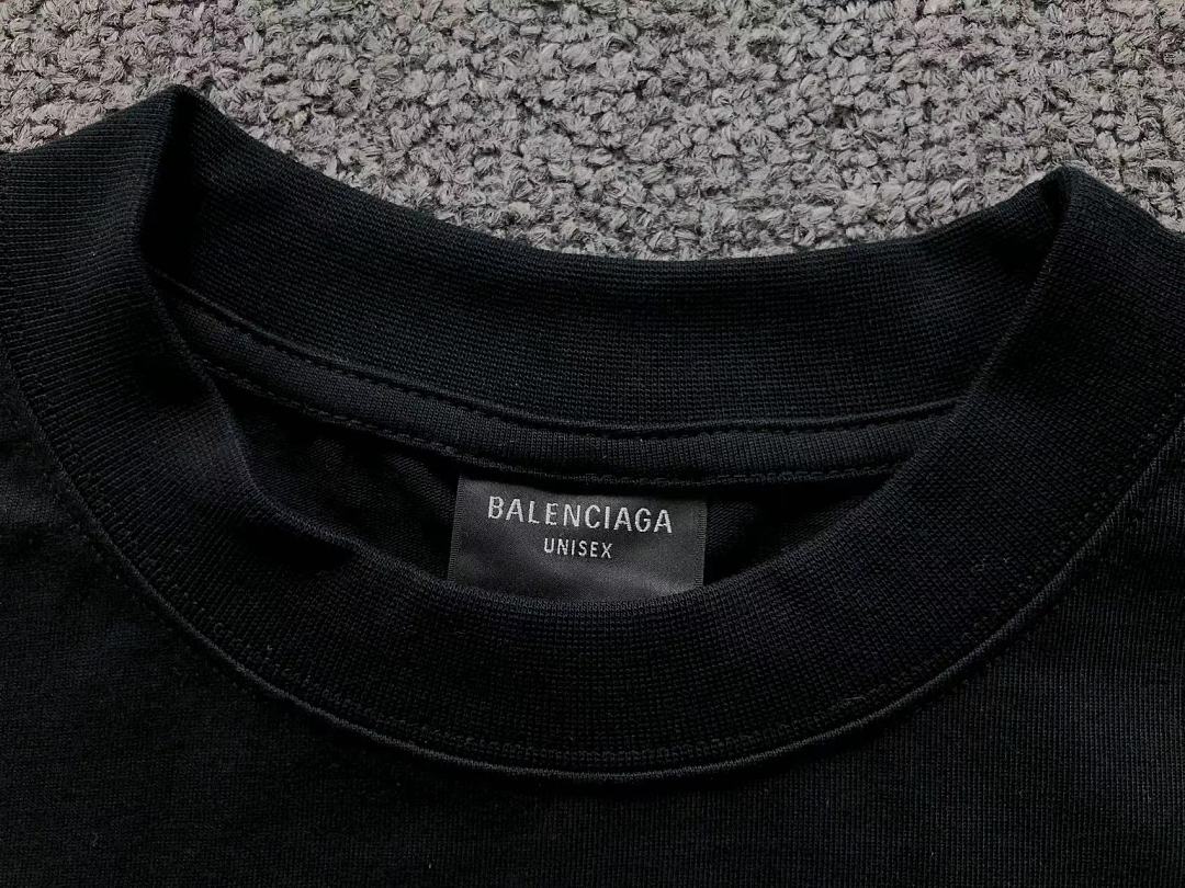 Balenciaga 128 B⭐L⭐⭐⭐IA⭐A T-SHIRT 42050405156 (Im 170Cm 60Kg I Wear Size 1 In The Phot) - Image 11