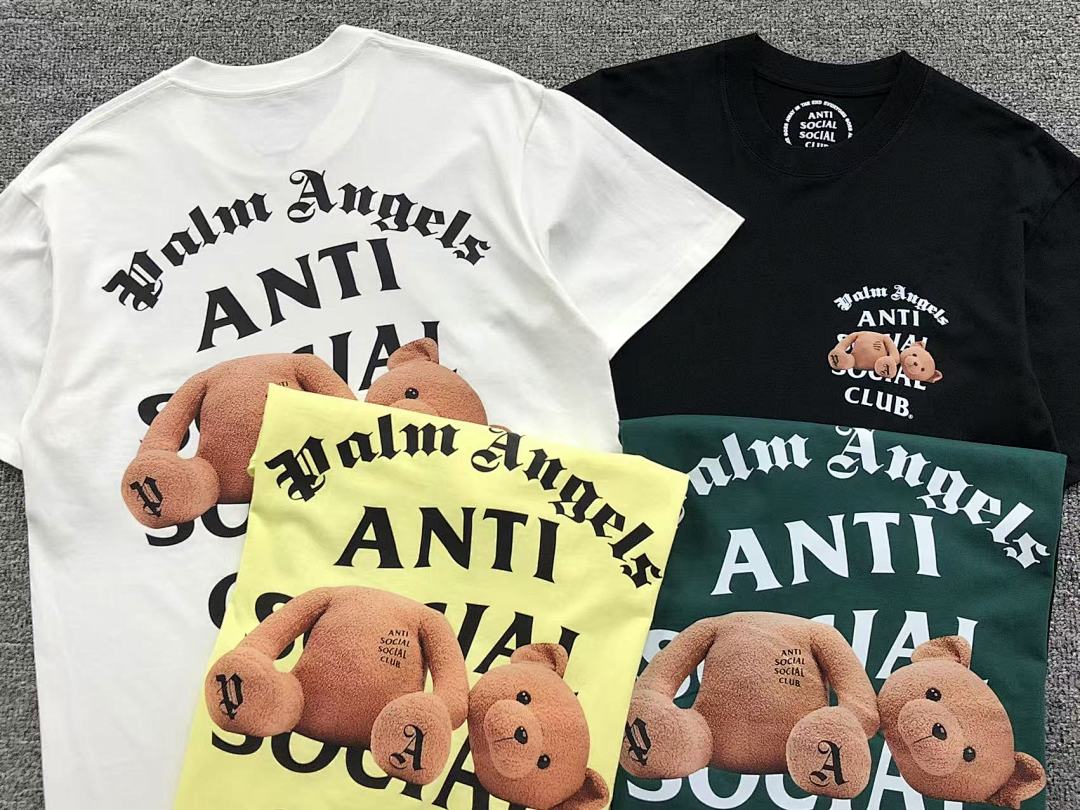 Christian Louboutin 85 ANTI SOCIAL CLUB PALM ANGELS T-SHIRT - Image 4