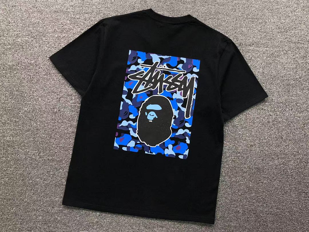 Bape 79 BAPE STUSSY T-SHIRT 411183542 (Im 170Cm 57Kg I Wear Size S In The Phot) - Image 8