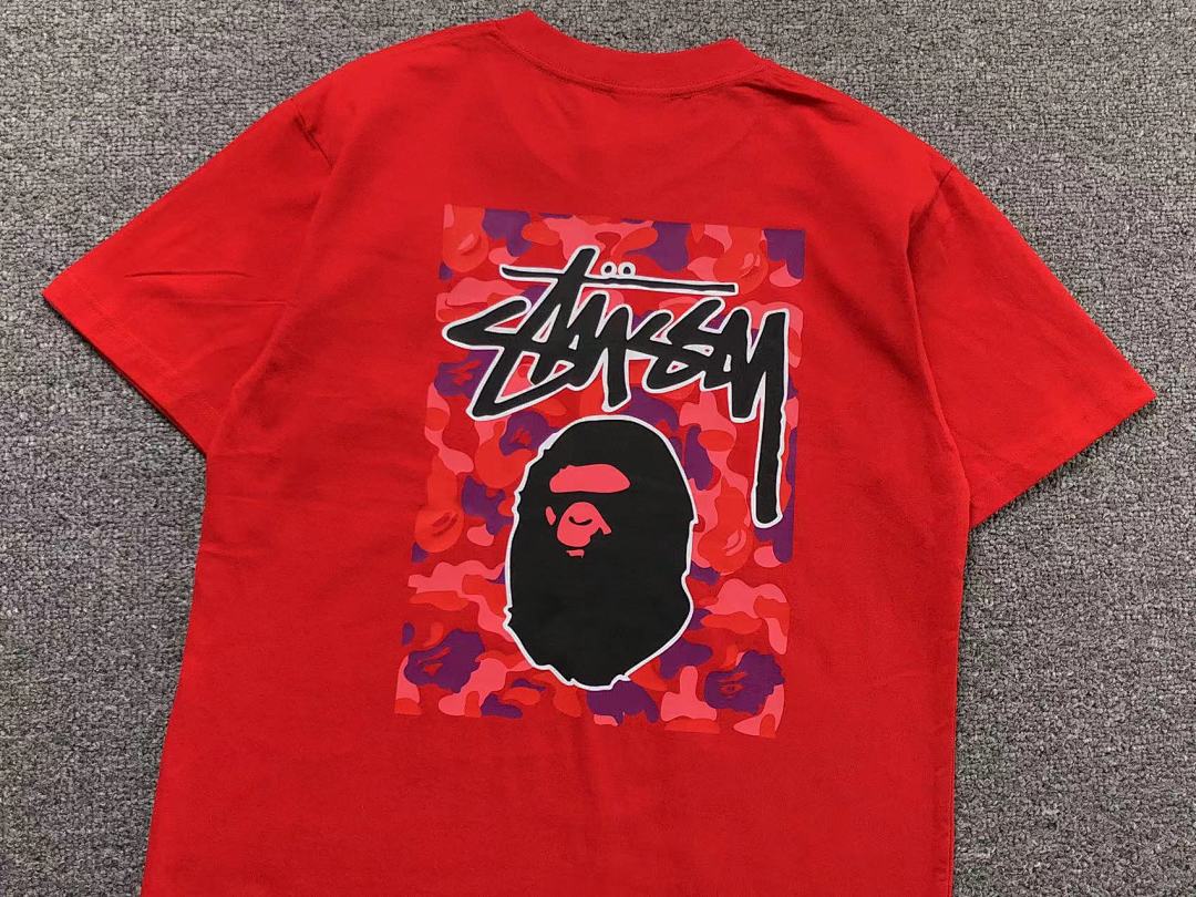 Bape 78 BAPE STUSSY T-SHIRT 1102090442 (Im 170Cm 55Kg I Wear Size S In The Phot) - Image 38