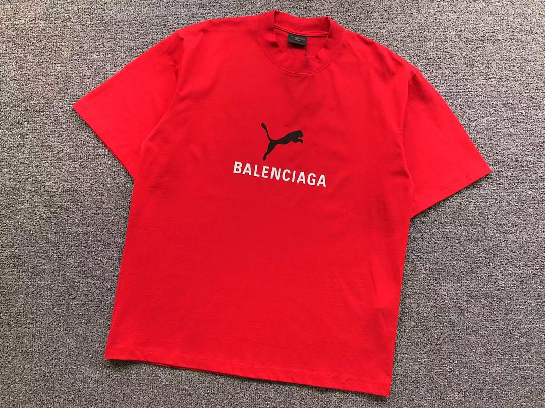 Balenciaga 118 B⭐L⭐⭐⭐IA⭐A PUMA T-SHIRT 3108082421 (Im 170Cm 60Kg I Wear Size S In The Phot) - Image 12
