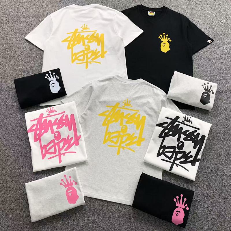 Bape 79 BAPE STUSSY T-SHIRT 411183342 (Im 170Cm 57Kg I Wear Size S In The Phot)