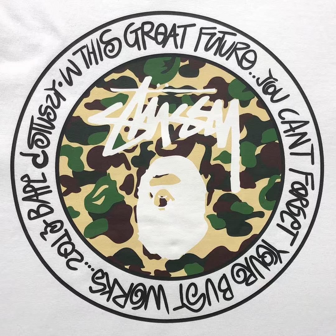 Bape 78 BAPE STUSSY T-SHIRT 411183242 (Im 170Cm 57Kg I Wear Size S In The Phot) - Image 9