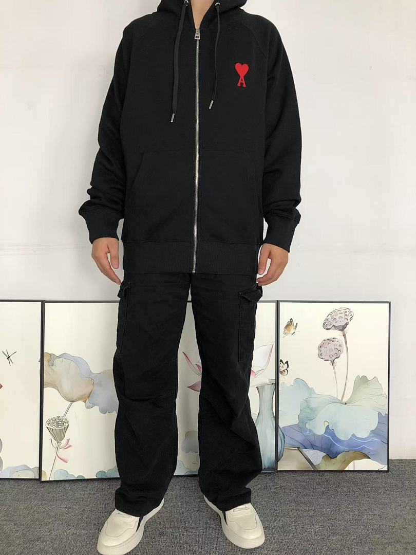 AMI 125 AMI HOODIE 57280888 (Im 170Cm 60Kg I Wear Size M In The Phot) - Image 3