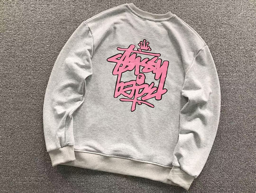 Bape 125 BAPE STUSSY HOODIE 4111281517 (Im 170Cm 55Kg I Wear Size S In The Phot) - Image 15