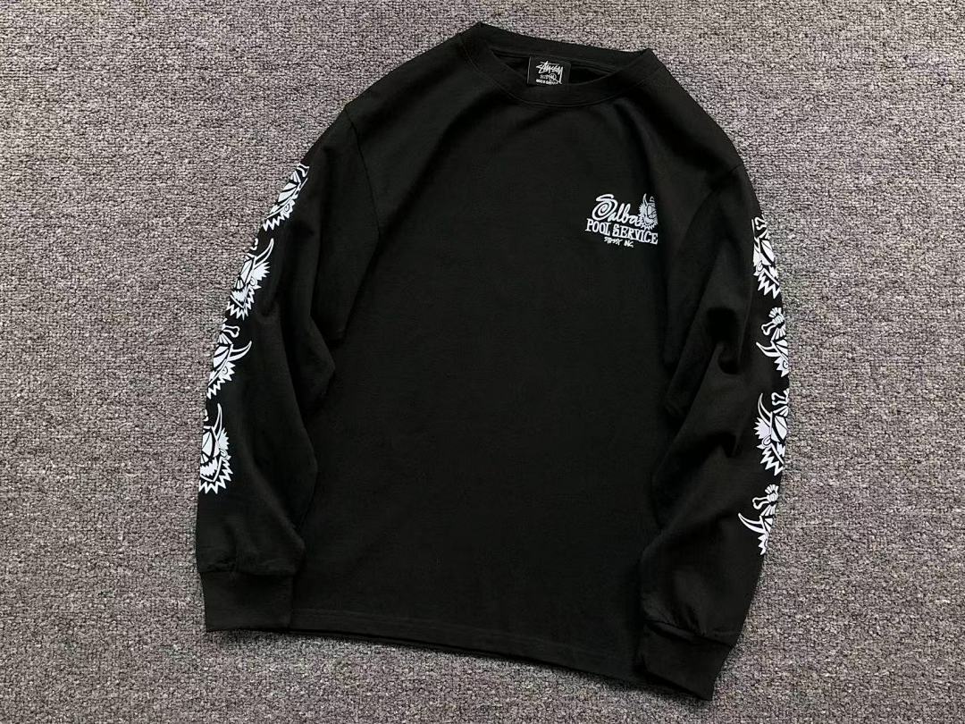 Stussy 108 STUSSY LONG SLEEVED 4111131102 (Im 170Cm 60Kg I Wear Size M In The Phot) - Image 9