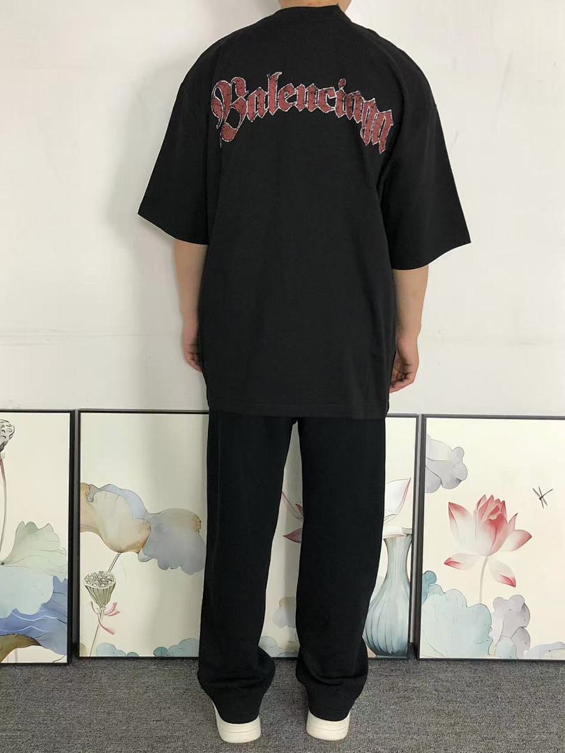 Balenciaga 118 B⭐L⭐⭐⭐IA⭐A T-SHIRT 3203240721 (Im 170Cm 60Kg I Wear Size S In The Phot) - Image 4