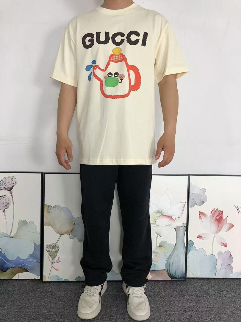 Gucci 85 G⭐C⭐I T-SHIRT 5231952101 (Im 170Cm 60Kg I Wear Size S In The Phot) - Image 3