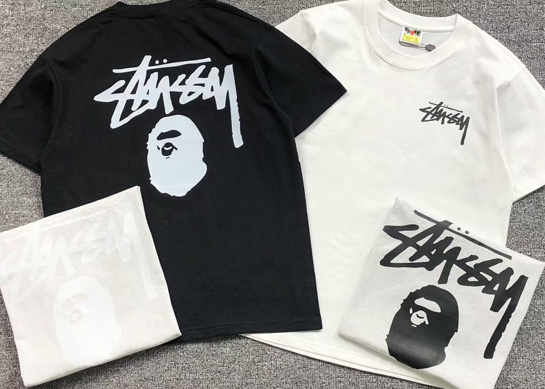 Bape 85 BAPE STUSSY T-SHIRT 4105172198 (Im 170Cm 60Kg I Wear Size S In The Phot) - Image 6