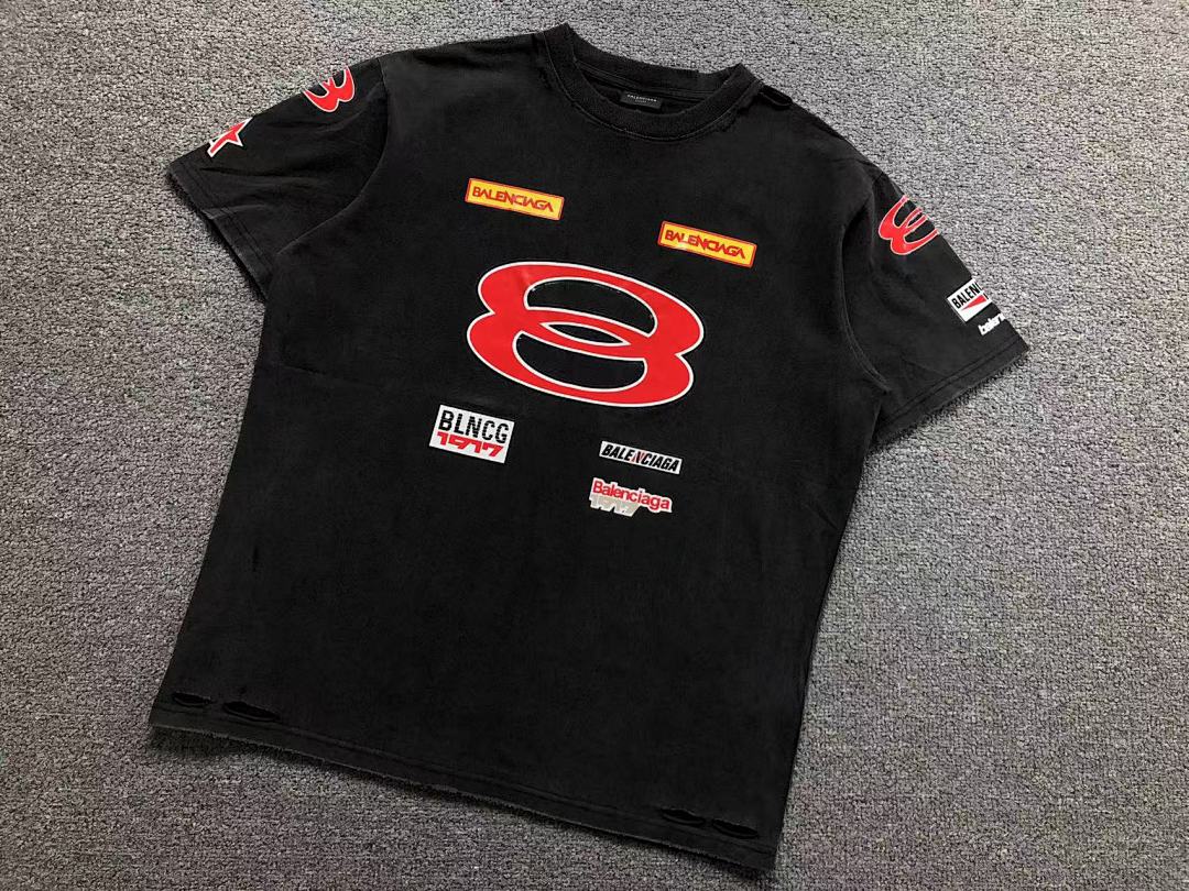 Balenciaga 118 B⭐L⭐⭐⭐IA⭐A T-SHIRT 5212222136 (Im 170Cm 60Kg I Wear Size S In The Phot) - Image 6