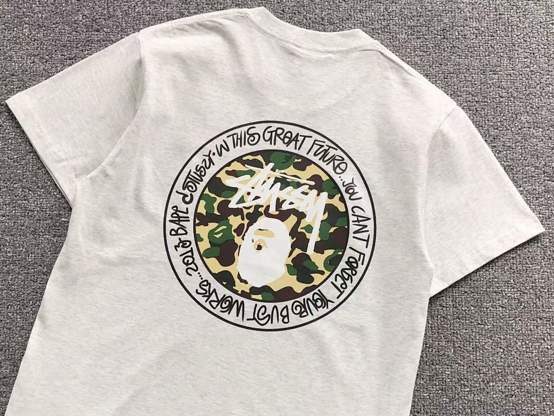 Bape 78 BAPE STUSSY T-SHIRT 1102091242 (Im 170Cm 55Kg I Wear Size S In The Phot) - Image 9