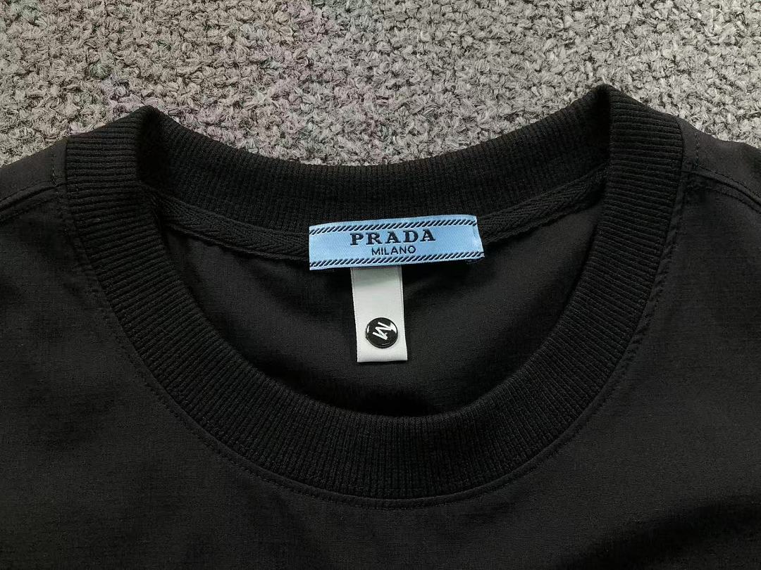 Prada 168 P⭐A⭐A T-SHIRT 22072007001 (Im 170Cm 60Kg I Wear Size M In The Phot) - Image 17