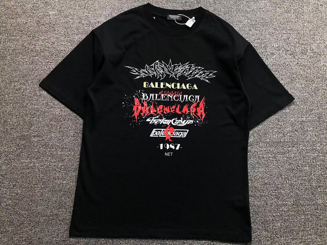 Balenciaga 108 B⭐L⭐⭐⭐IA⭐A T-SHIRT 213030321 (Im 170Cm 55Kg I Wear Size S In The Phot) - Image 7