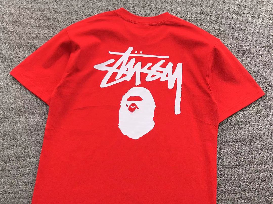 Bape 79 BAPE STUSSY T-SHIRT 411183442 (Im 170Cm 57Kg I Wear Size S In The Phot) - Image 17