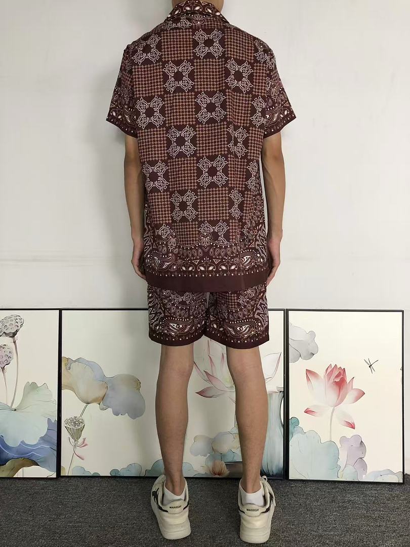 Unbranded SHORTS98 AMIRI SHIRT SHORTS 2208141439 (Im 170Cm 60Kg I Wear Size L In The Phot) - Image 5