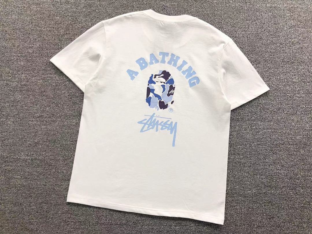 Bape 79 BAPE STUSSY T-SHIRT 411182642 (Im 170Cm 57Kg I Wear Size S In The Phot) - Image 7