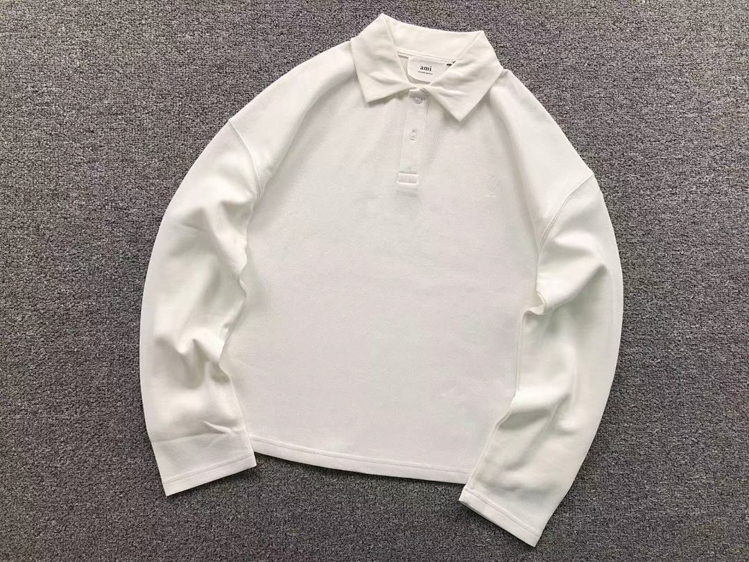 AMI 115 AMI LONG SLEEVED 59060988 (Im 170Cm 60Kg I Wear Size M In The Phot) - Image 8