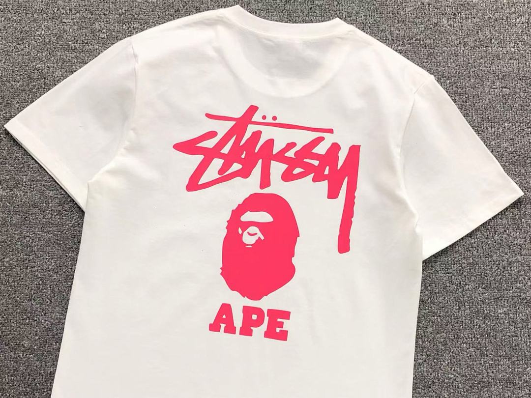 Bape 79 BAPE STUSSY T-SHIRT 411182242 (Im 170Cm 57Kg I Wear Size S In The Phot) - Image 20