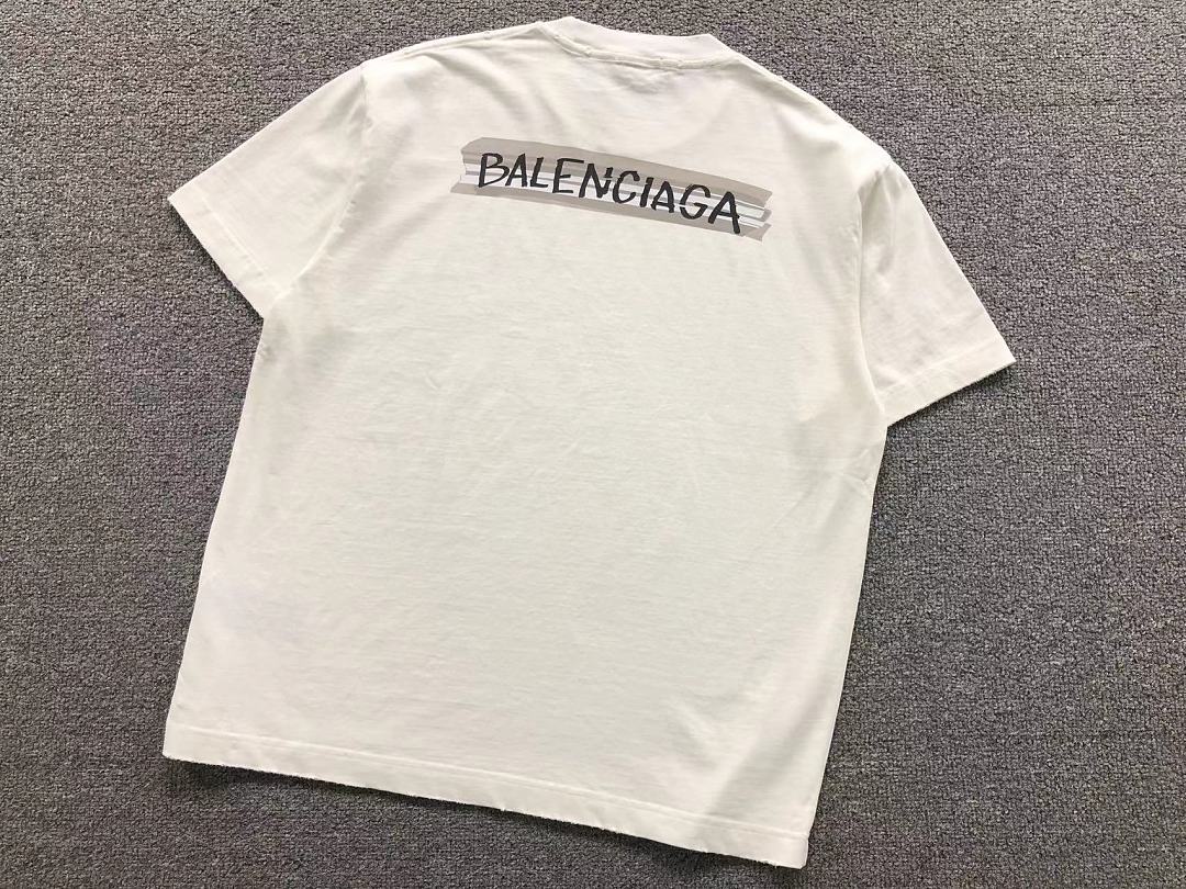 Balenciaga 125 B⭐L⭐⭐⭐IA⭐A T-SHIRT 3204303121 (Im 170Cm 60Kg I Wear Size M In The Phot) - Image 8