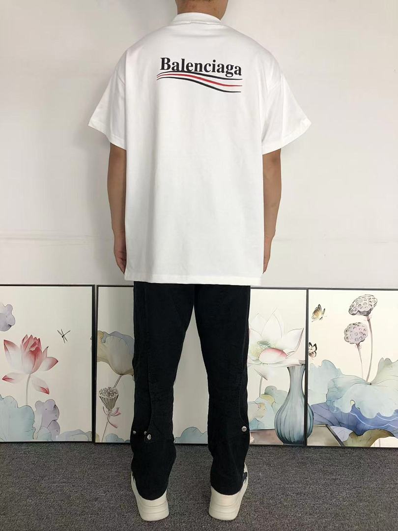 Balenciaga 128 B⭐L⭐⭐⭐IA⭐A T-SHIRT 41060602477 (Im 170Cm 60Kg I Wear Size XS In The Phot) - Image 4