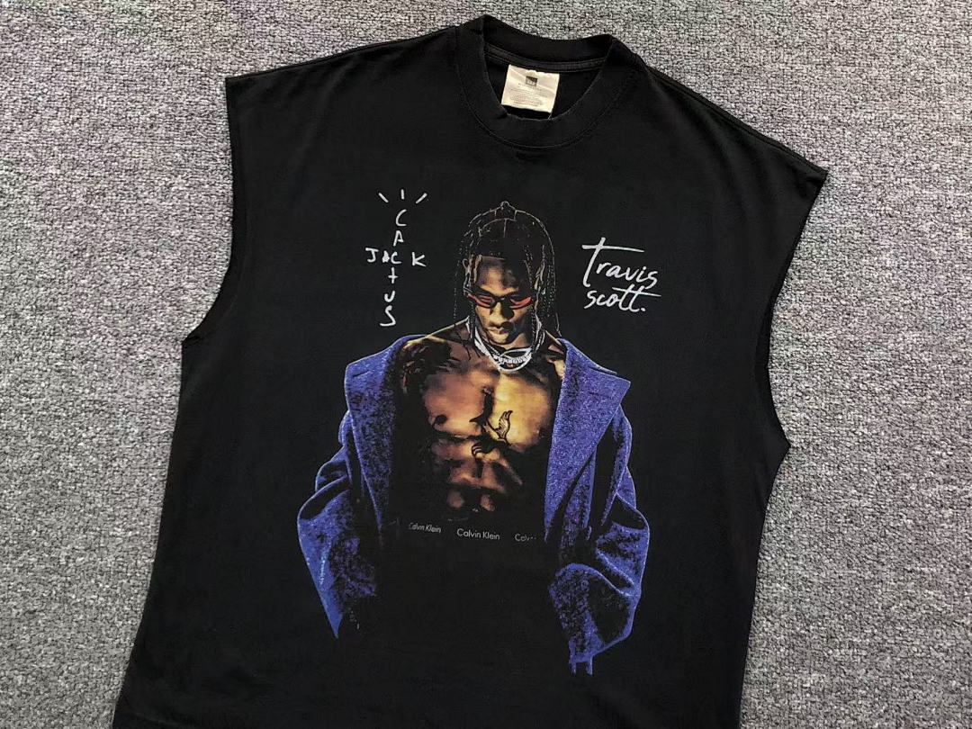 Travis Scott 108 VINTAGE TRAVIS SCOTT VEST 504051817 (Im 170Cm 60Kg I Wear Size M In The Phot) - Image 7