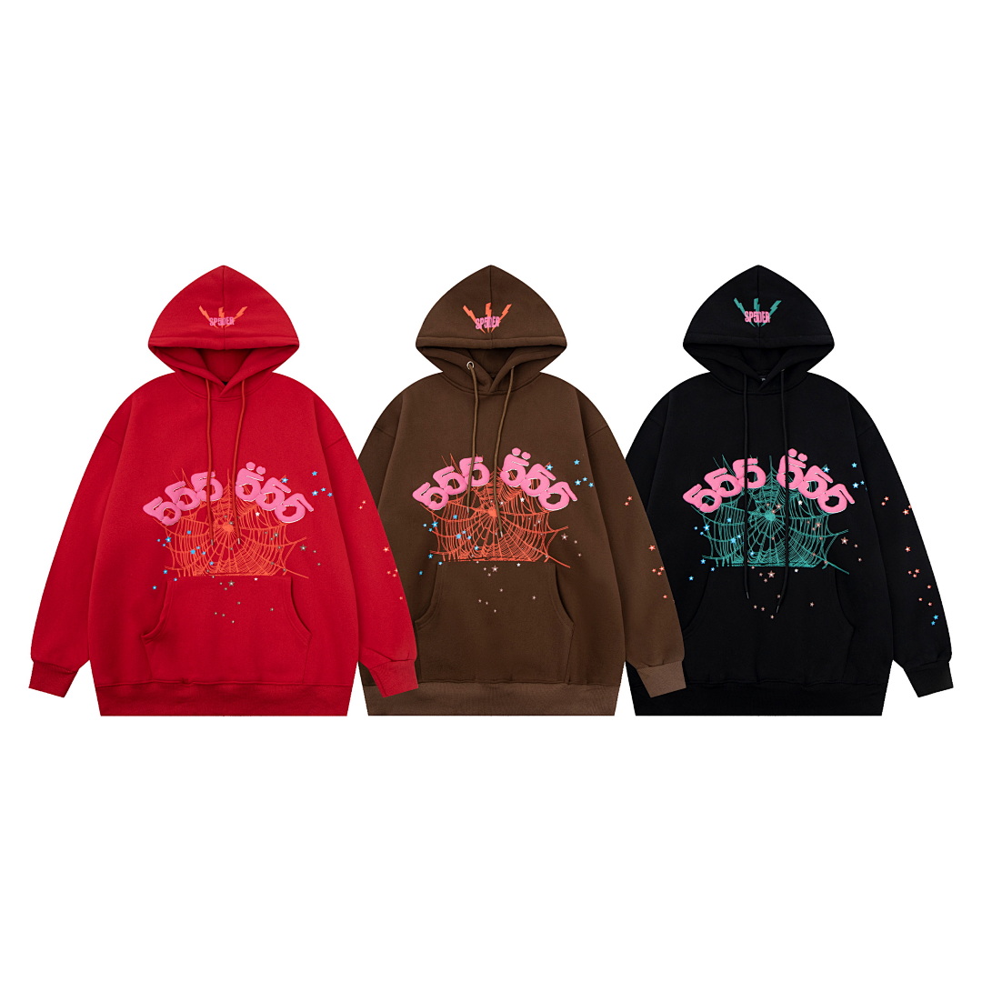 Sp5der TROUSERS115 SP5DER 555 HOODIE - Image 4