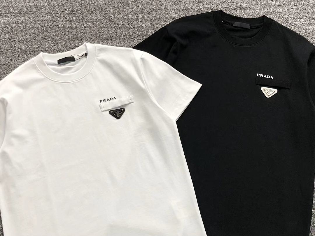 Prada 125 P⭐A⭐A T-SHIRT 2208034315 (Im 170Cm 60Kg I Wear Size S In The Phot) - Image 6