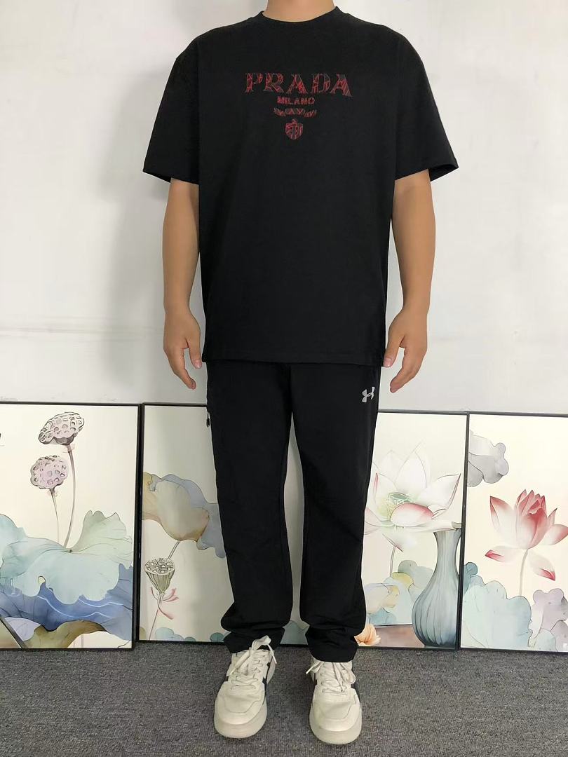 Prada 88 P⭐A⭐A T-SHIRT 127110432 (Im 170Cm 60Kg I Wear Size M In The Phot) - Image 3