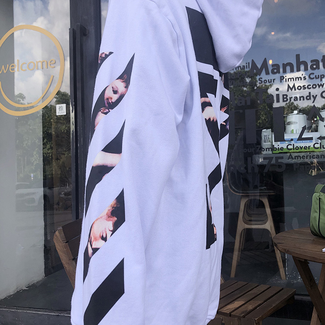 Off-White 126 OFF-WHITE (WHITE HOODIE) - Image 50