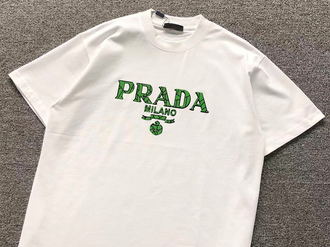 Prada 115 P⭐A⭐A T-SHIRT 41102204133 (Im 170Cm 60Kg I Wear Size XL In The Phot) - Image 8