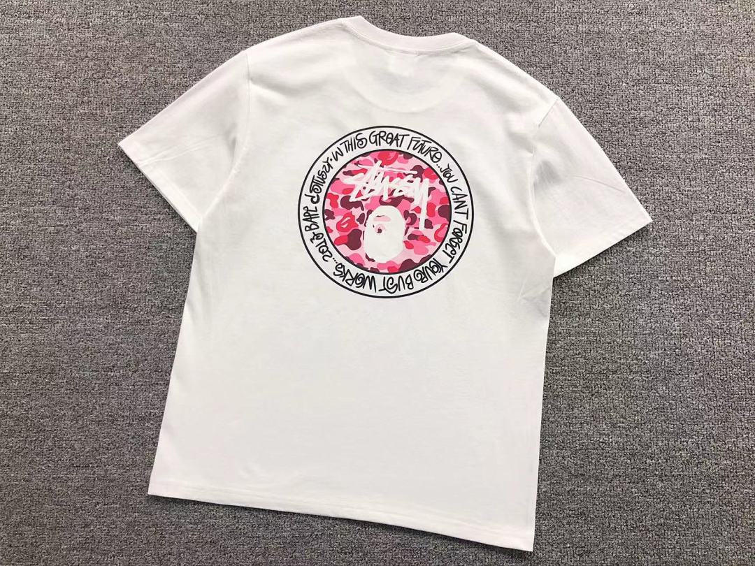 Bape 78 BAPE STUSSY T-SHIRT 411181942 (Im 170Cm 57Kg I Wear Size S In The Phot) - Image 7