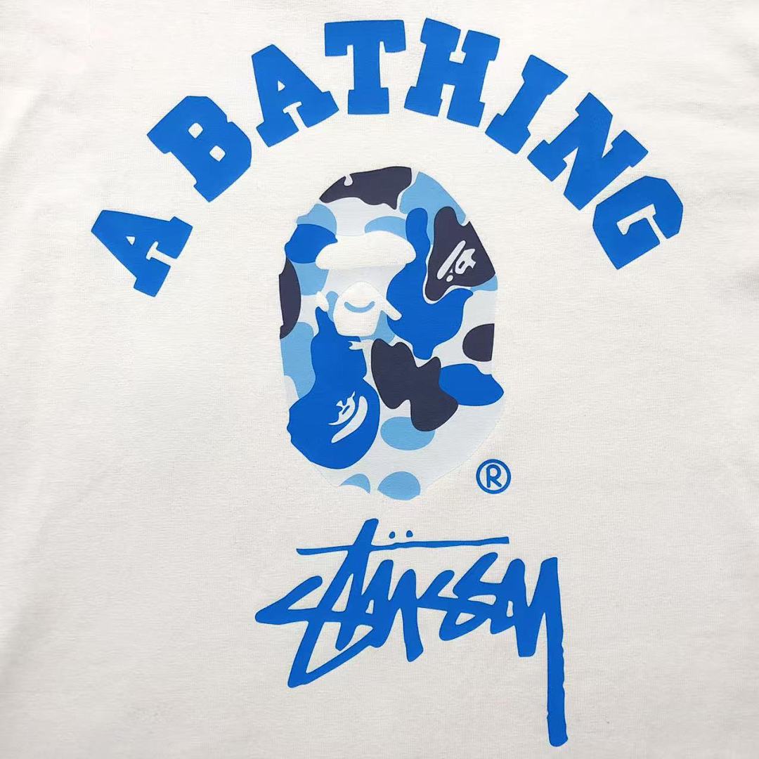Bape 79 BAPE STUSSY T-SHIRT 411183042 (Im 170Cm 57Kg I Wear Size S In The Phot) - Image 9