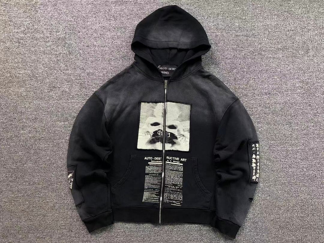 Chanel 185 ENFANTS RICHES DEPRIMES HOODIE 521709162 (Im 170Cm 60Kg I Wear Size S In The Phot) - Image 5