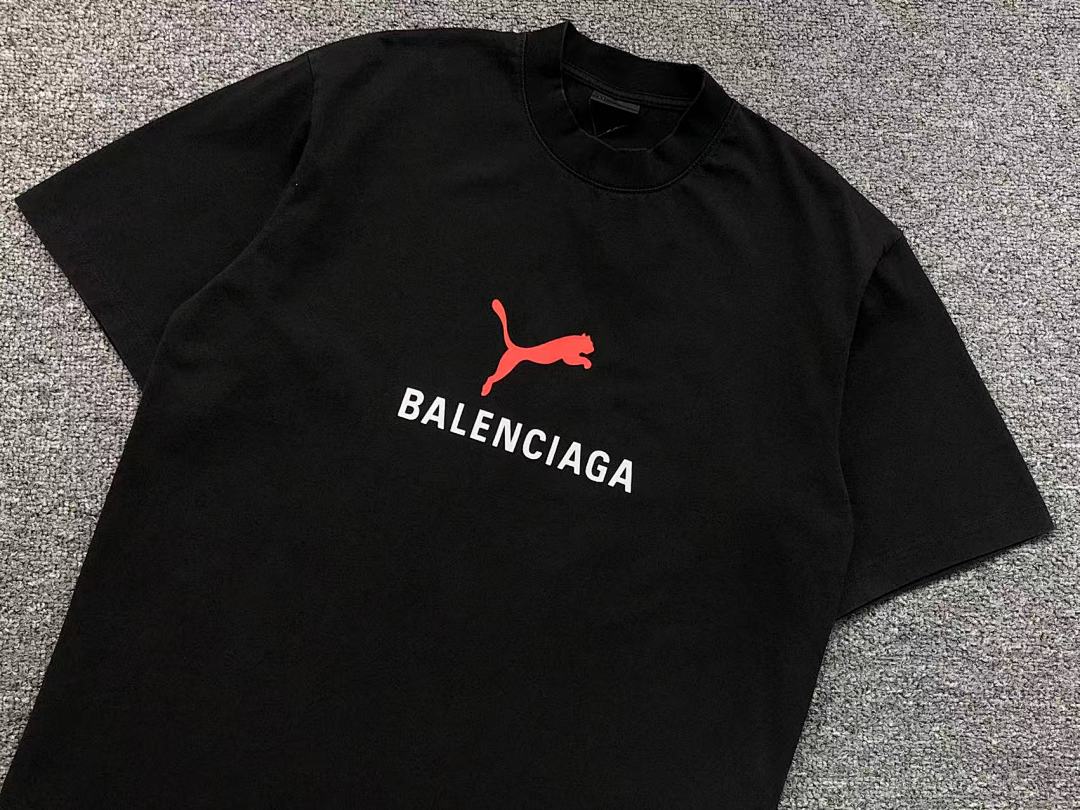 Balenciaga 118 B⭐L⭐⭐⭐IA⭐A PUMA T-SHIRT 3108082421 (Im 170Cm 60Kg I Wear Size S In The Phot) - Image 9