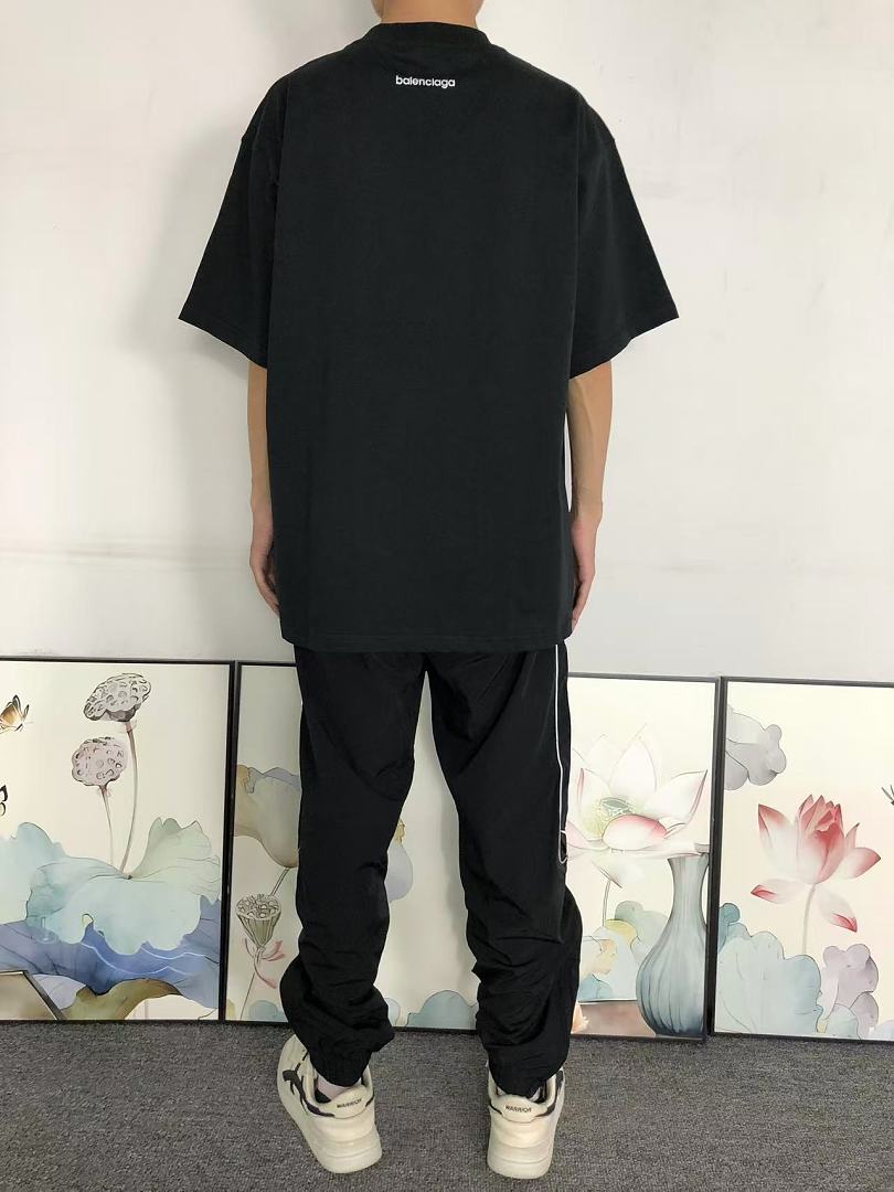 Balenciaga 105 B⭐L⭐⭐⭐IA⭐A T-SHIRT 42061324156 (Im 170Cm 60Kg I Wear Size 2 In The Phot) - Image 4