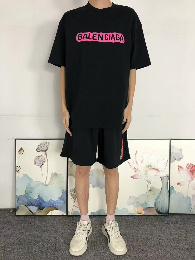 Balenciaga 98 B⭐L⭐⭐⭐IA⭐A T-SHIRT 3203070103 (Im 170Cm 60Kg I Wear Size M In The Phot) - Image 3