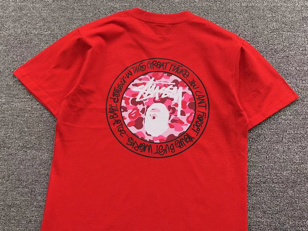 Bape 78 BAPE STUSSY T-SHIRT 411181942 (Im 170Cm 57Kg I Wear Size S In The Phot) - Image 20
