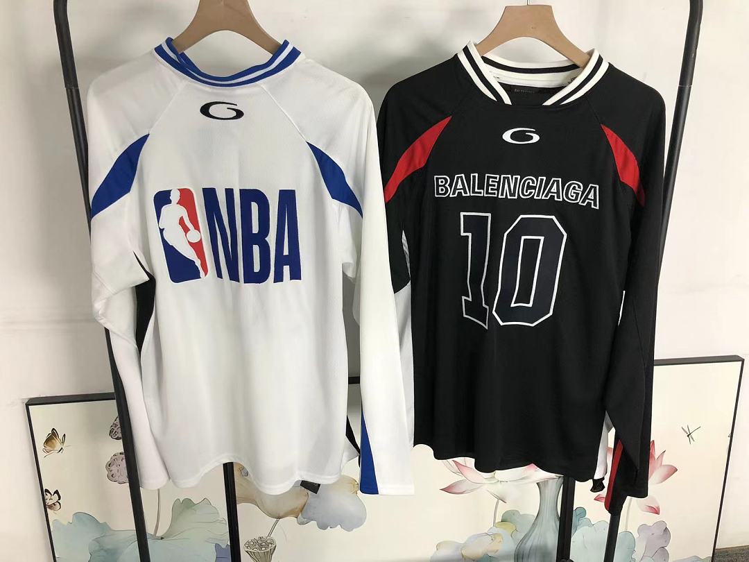 Balenciaga 258 B⭐L⭐⭐⭐IA⭐A NBA BASKETBALL LONG SLEEVED 1242008159 (Im 170Cm 60Kg I Wear Size XS In The Phot) - Image 33