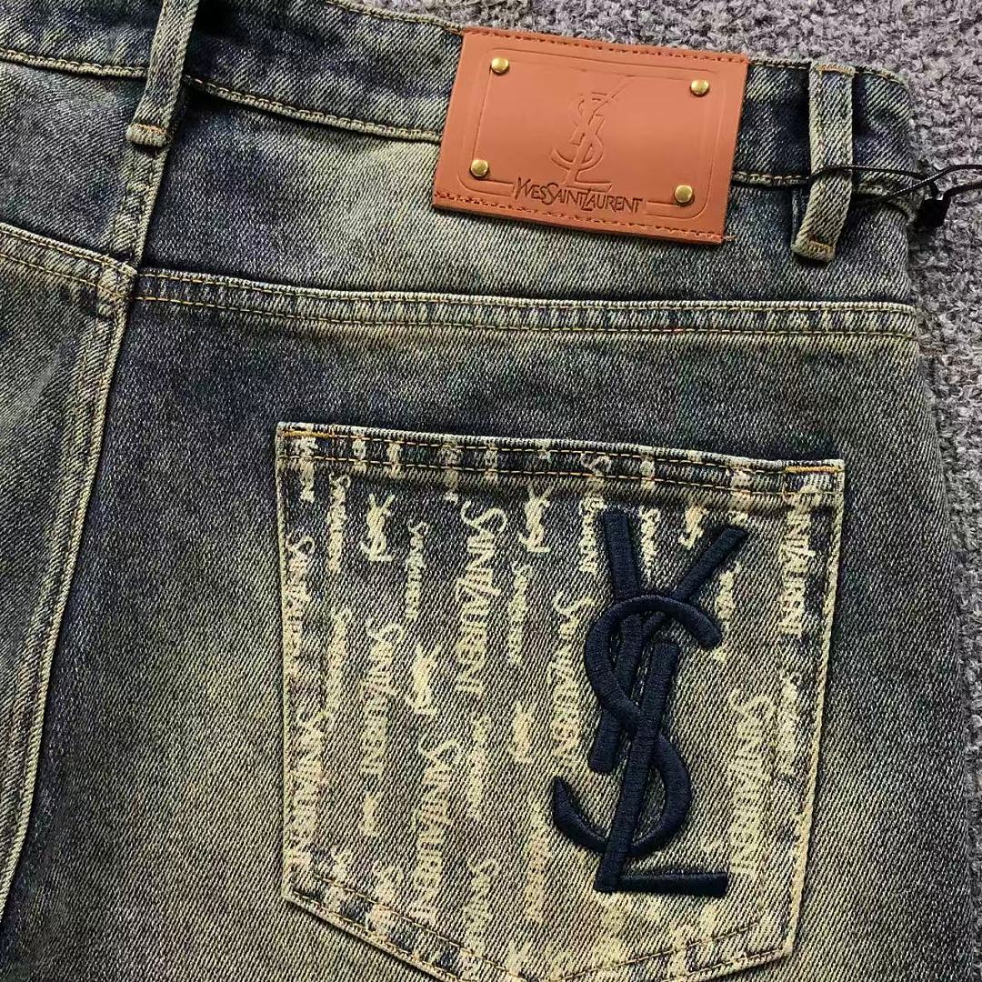 Saint Laurent 175 SA⭐⭐T ⭐⭐U⭐⭐NT TROUSRES 2207081601 S6923 (Im 170Cm 60Kg I Wear Size 33 In The Phot) - Image 8