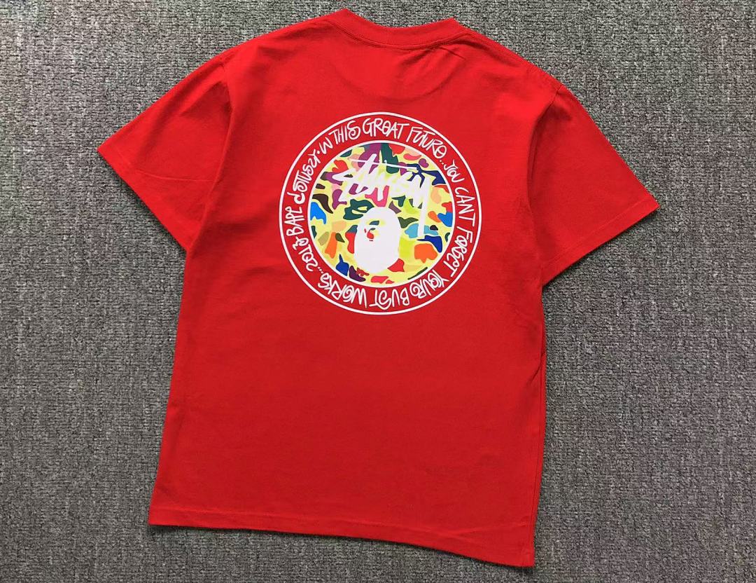Bape 78 BAPE STUSSY T-SHIRT 1102090842 (Im 170Cm 55Kg I Wear Size S In The Phot) - Image 8