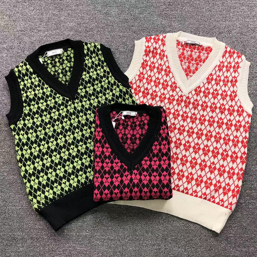 AMI 115 AMI VEST SWEATER 11082505140 (Im 170Cm 60Kg I Wear Size L In The Phot)