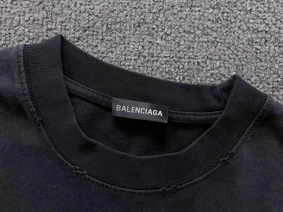 Balenciaga 118 B⭐L⭐⭐⭐IA⭐A T-SHIRT 42013113133 (Im 170Cm 60Kg I Wear Size 2XL In The Phot) - Image 23
