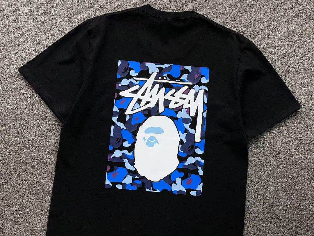 Bape 79 BAPE STUSSY T-SHIRT 411183542 (Im 170Cm 57Kg I Wear Size S In The Phot) - Image 12